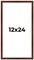 Panoramic Classic Modern Brown Frame - UV Acrylic, Foam Board Backing, Hanging Hardware